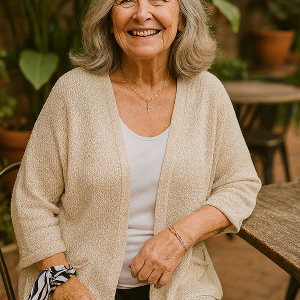 Elspeth | Soft-Knit Everyday Cardigan - Flattering. Fuss-free