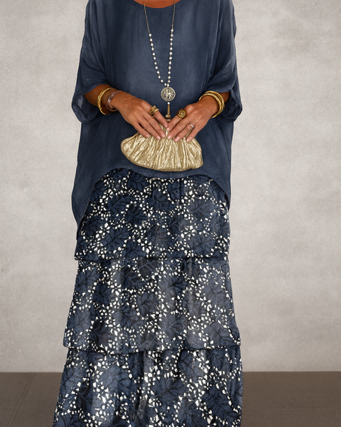 Nora | Elegant Layered Maxi Dress