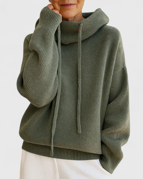 Marie | Sweat à capuche tricoté confortable