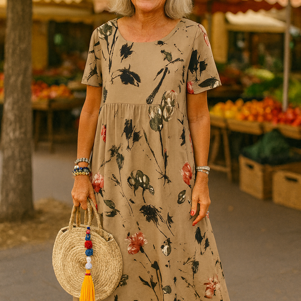 Lucie | Vintage Floral Maxi Dress - Light, Flattering & Effortlessly Elegant