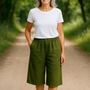 Hazel | Linen Comfort Shorts - Flattering coverage. Perfect warm-weather fit