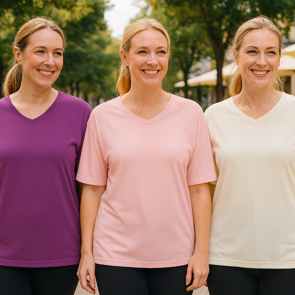 Olanna| Everyday Comfort Tee – 3 Pack for Flattering Tummy & Arm Coverage