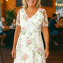 Adeline | Elegant Midi Dress – Flattering Fit with Arm & Tummy Coverage