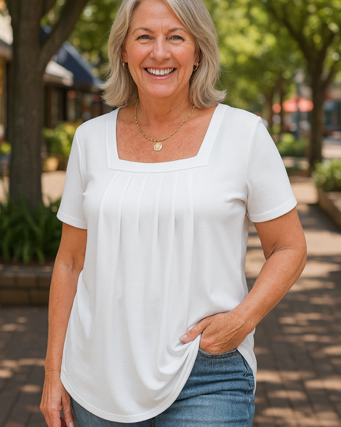 Colleen | Pleated Comfort Top - Everyday confidence (S-5XL)
