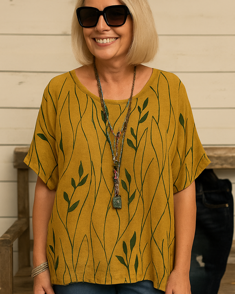 Robyn | LeafEase Blouse – Designed to Breathe, Made to Flatter