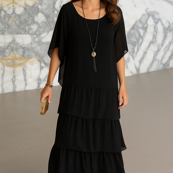 Juliette |  Elegant Tummy Covering Maxi Dress