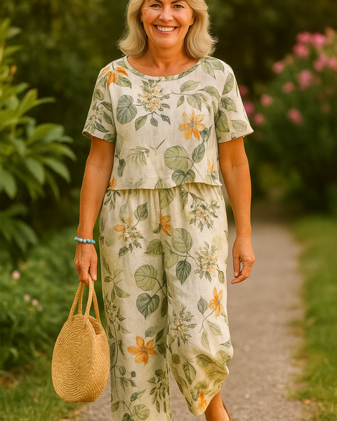 Isla | Linen Breeze 2-Piece Set – Effortless Comfort, Timeless Confidence (S-5XL)