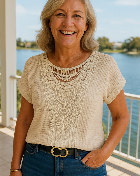 Leona | Soft Lace Boho Top — For Real Comfort, Real Style