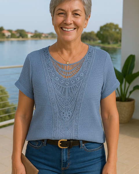 Leona | Soft Lace Boho Top — For Real Comfort, Real Style
