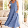 Elara | Effortless Cotton Pocket Dress — Cool, Relaxed & Beautifully Easy (S-5XL)