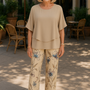 Rosalind | Sophisticated Two-Piece Set – Effortless Style, Lasting Comfort Sandstone Beige