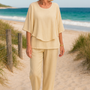 Rosalind | Sophisticated Two-Piece Set – Effortless Style, Lasting Comfort Buttercream