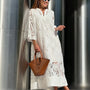 Luana Dress in White Lace