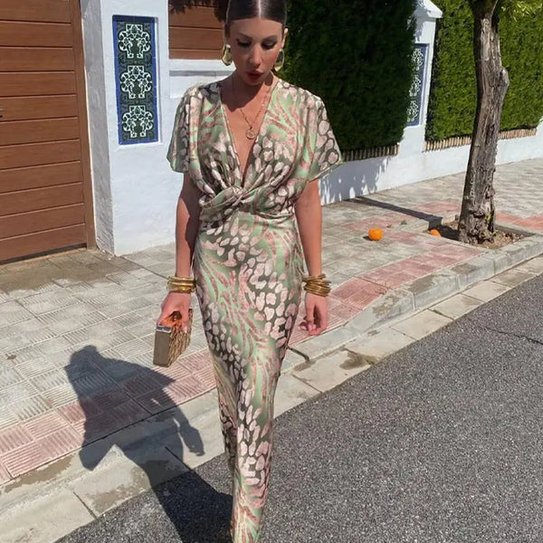 CLARANDRA™ - COPPER MIDI DRESS