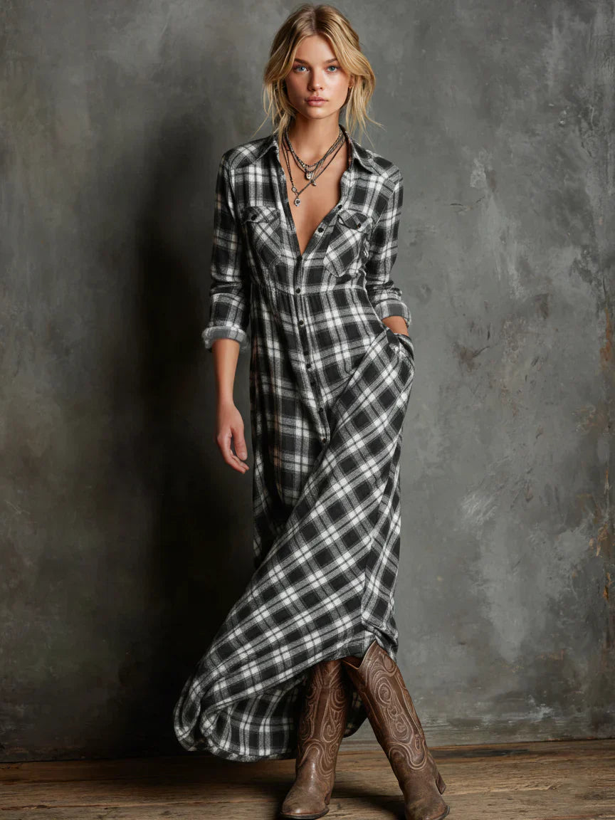 Belmont Row™ | Robe Chemise À Carreaux Classique