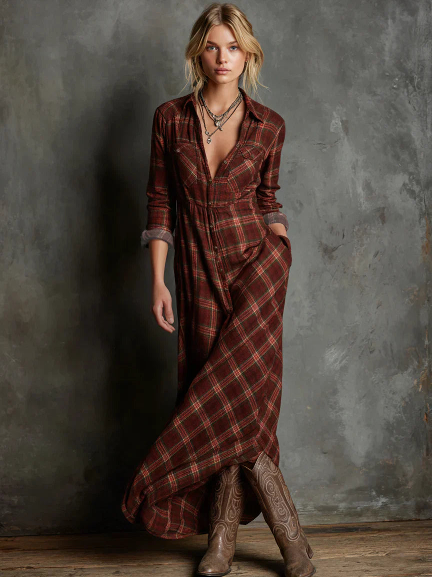 Belmont Row™ | Robe Chemise À Carreaux Classique