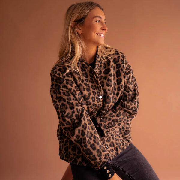Elodie | Veste Tendance Imprimé Léopard
