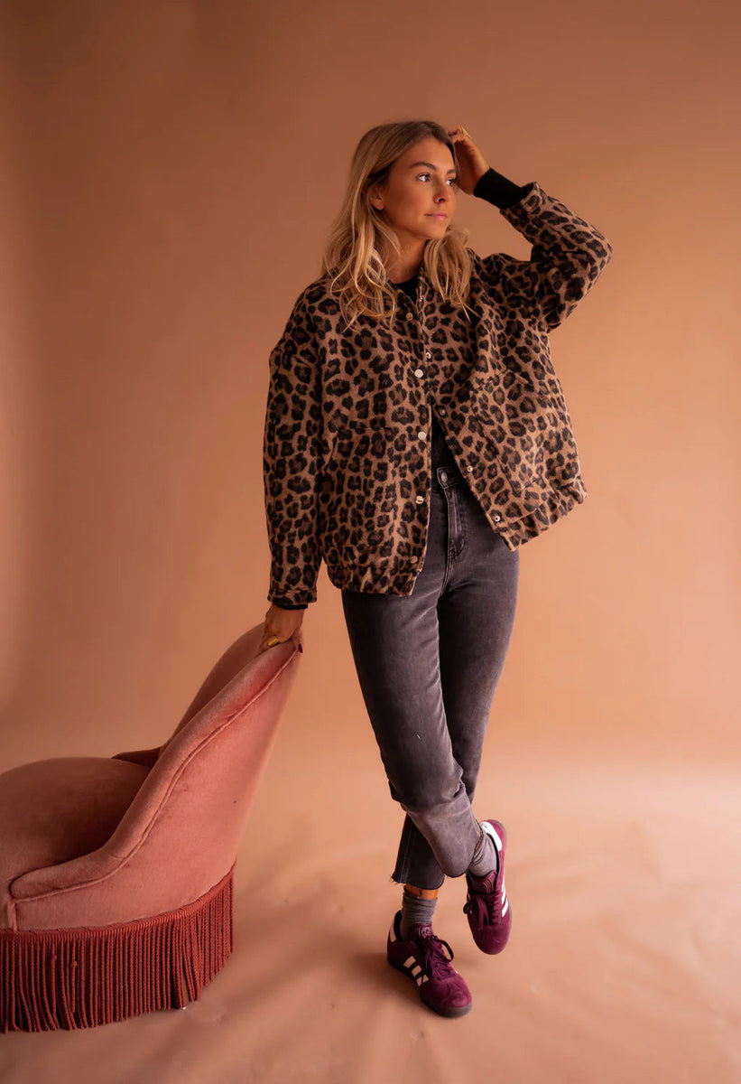 Elodie | Veste Tendance Imprimé Léopard