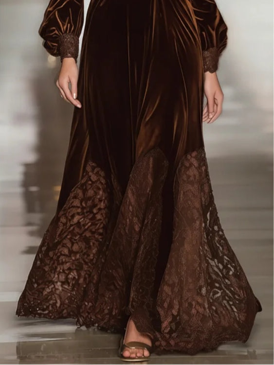 Robe Maxi Suédée Noemi