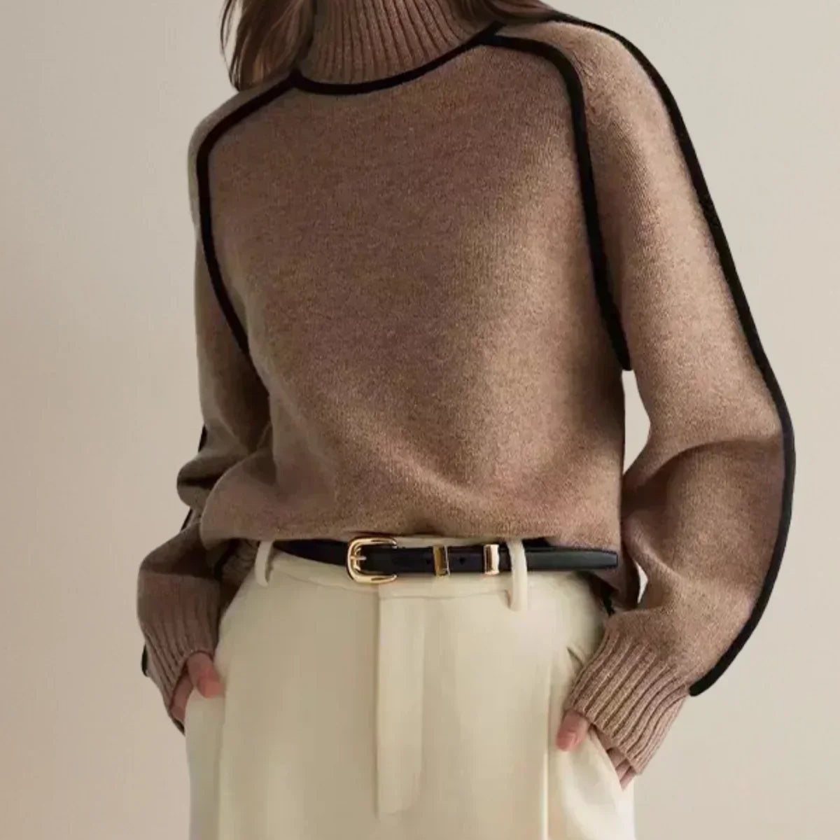 Donna | Pull élégant à col roulé