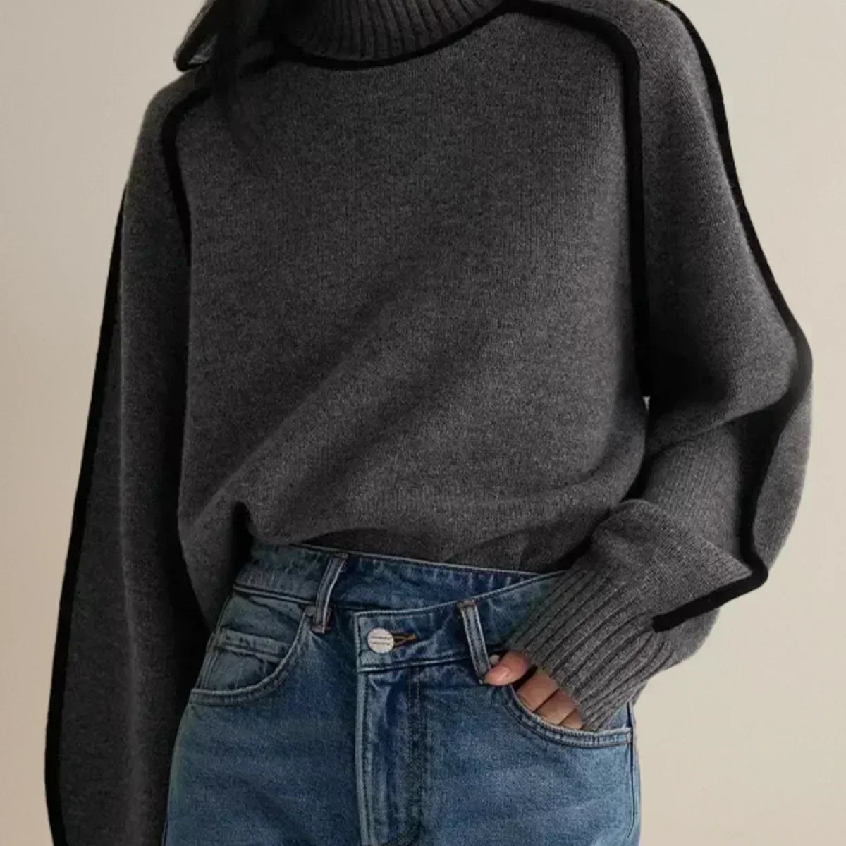 Donna | Pull élégant à col roulé