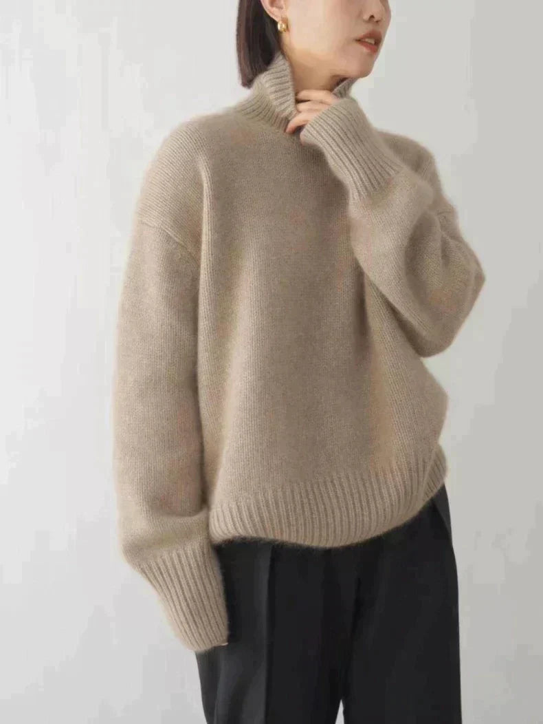 Amaya | Pull Col Roulé en Cachemire de Luxe