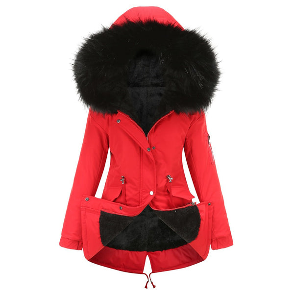 MARINA™ | Parka en Velours Chaud avec Bordure