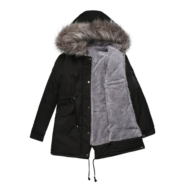 MARINA™ | Parka en Velours Chaud avec Bordure