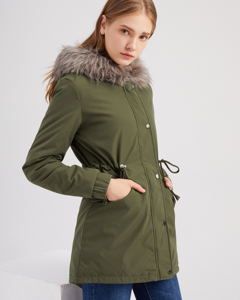 MARINA™ | Parka en Velours Chaud avec Bordure
