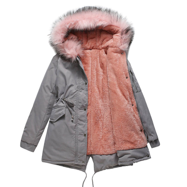 MARINA™ | Parka en Velours Chaud avec Bordure