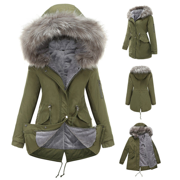MARINA™ | Parka en Velours Chaud avec Bordure