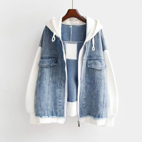 MIRA™ | Veste en Denim Bicolore