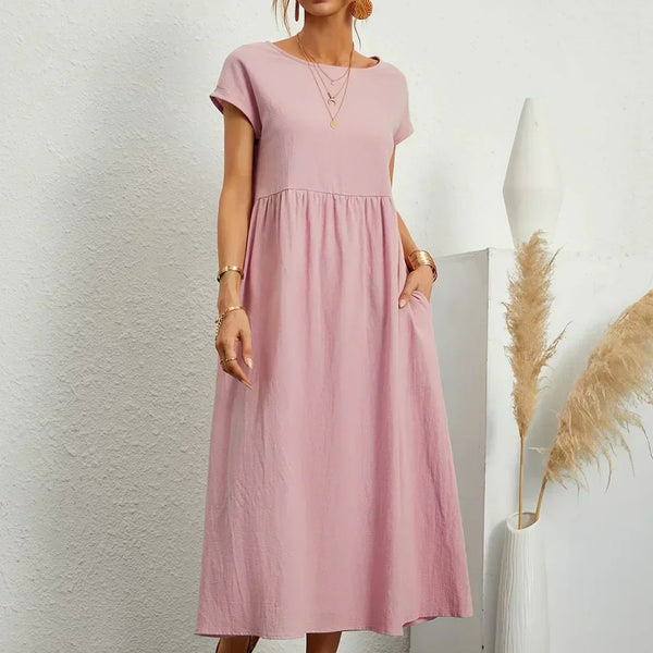 Gabrielle™ — Flowing Midi Dress with Timeless Elegance