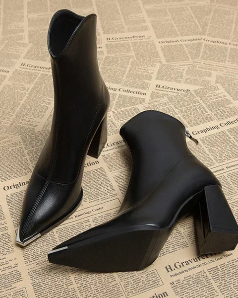 NOX™ - Bottines Chelsea à Embout Chromé