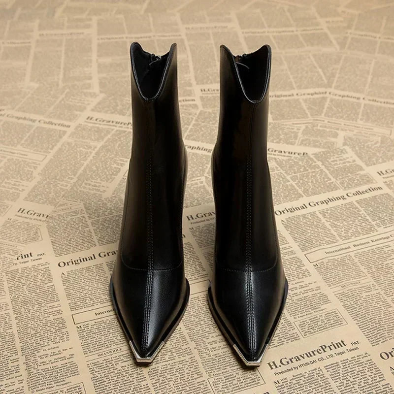 NOX™ - Bottines Chelsea à Embout Chromé