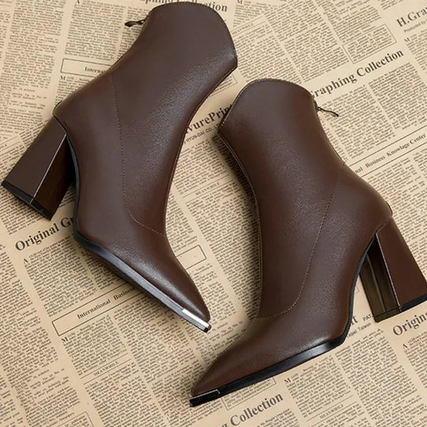 NOX™ - Bottines Chelsea à Embout Chromé