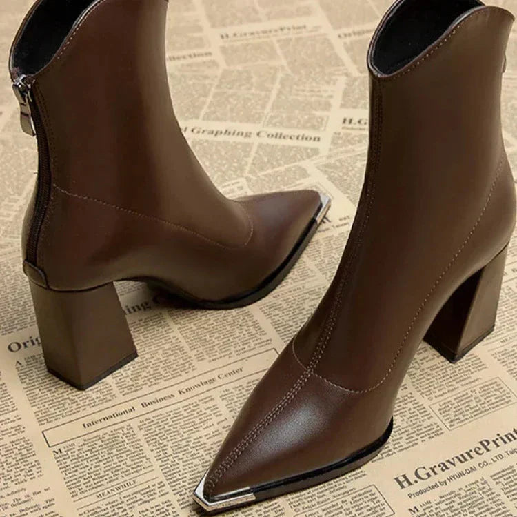 NOX™ - Bottines Chelsea à Embout Chromé