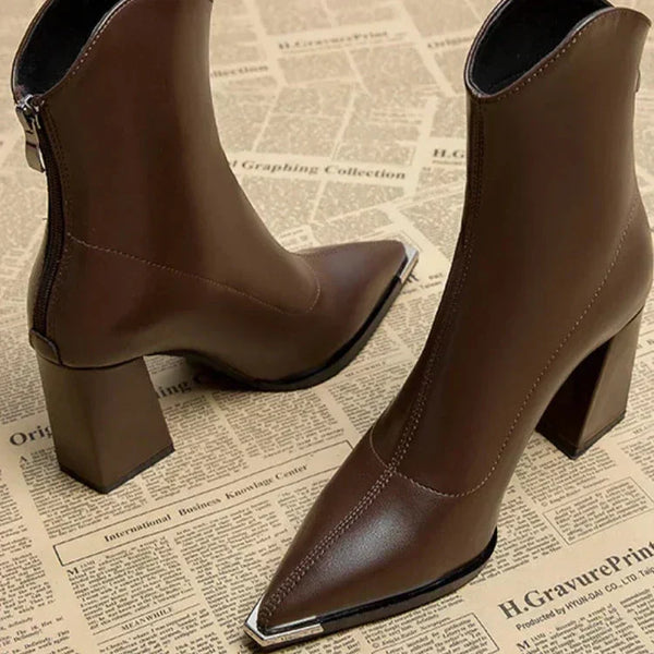 NOX™ - Bottines Chelsea à Embout Chromé
