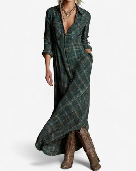Robe Chemise Maxi Intemporelle Cécile™