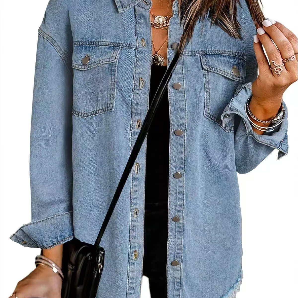 ROXANE™ - Veste en Jean Classique de Tous les Jours