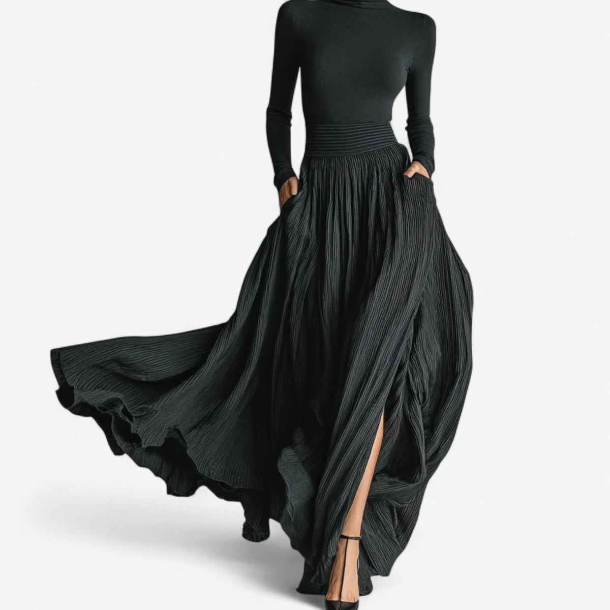 Jupe Maxi Taille Haute Aline™
