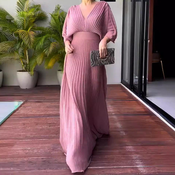 RIA™ - Robe Maxi à Côtes Flottante