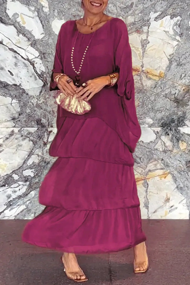 Celeste | Elegant Layered Maxi Dress