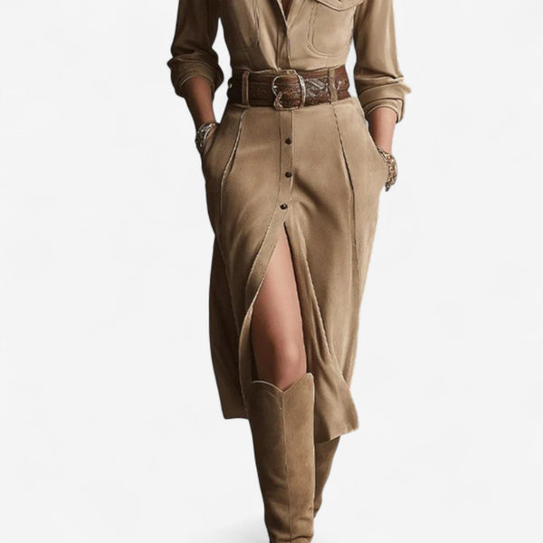 Robe Chemise Ceinturée Cathy™