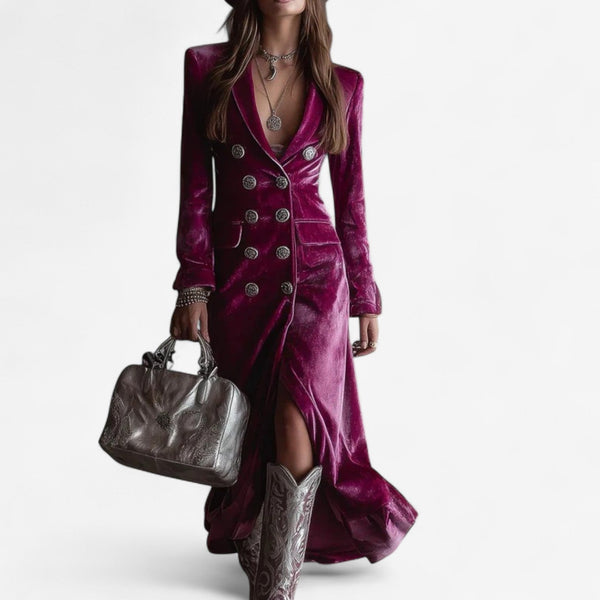 Robe en Velours Croisée Virginie™