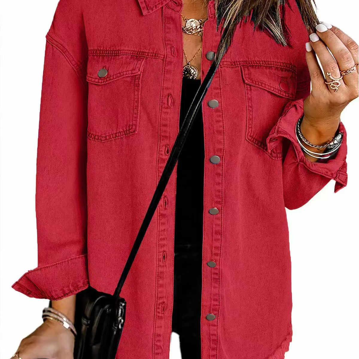ROXANE™ - Veste en Jean Classique de Tous les Jours
