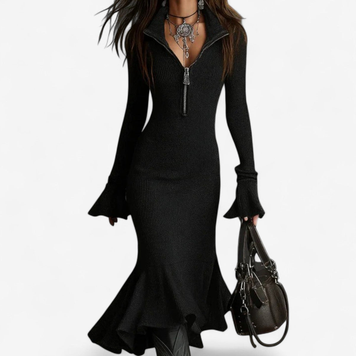Robe à col zippé Maud™