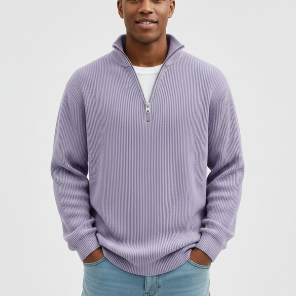 VALENCE | PULL ZIPPÉ CHALEUR LÉGÈRE POUR HOMMES