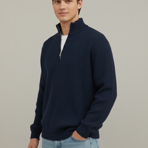 VALENCE | PULL ZIPPÉ CHALEUR LÉGÈRE POUR HOMMES