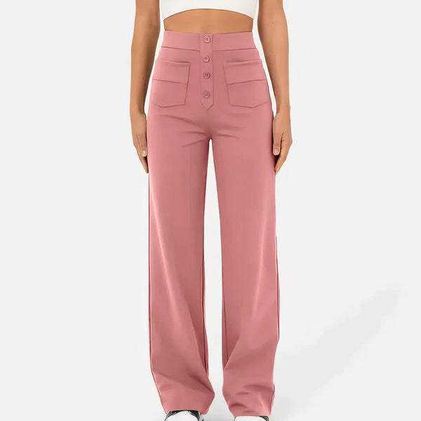 Marjorie | High-Waist Stretch & No-Pill Trouser – Timeless Confidence
